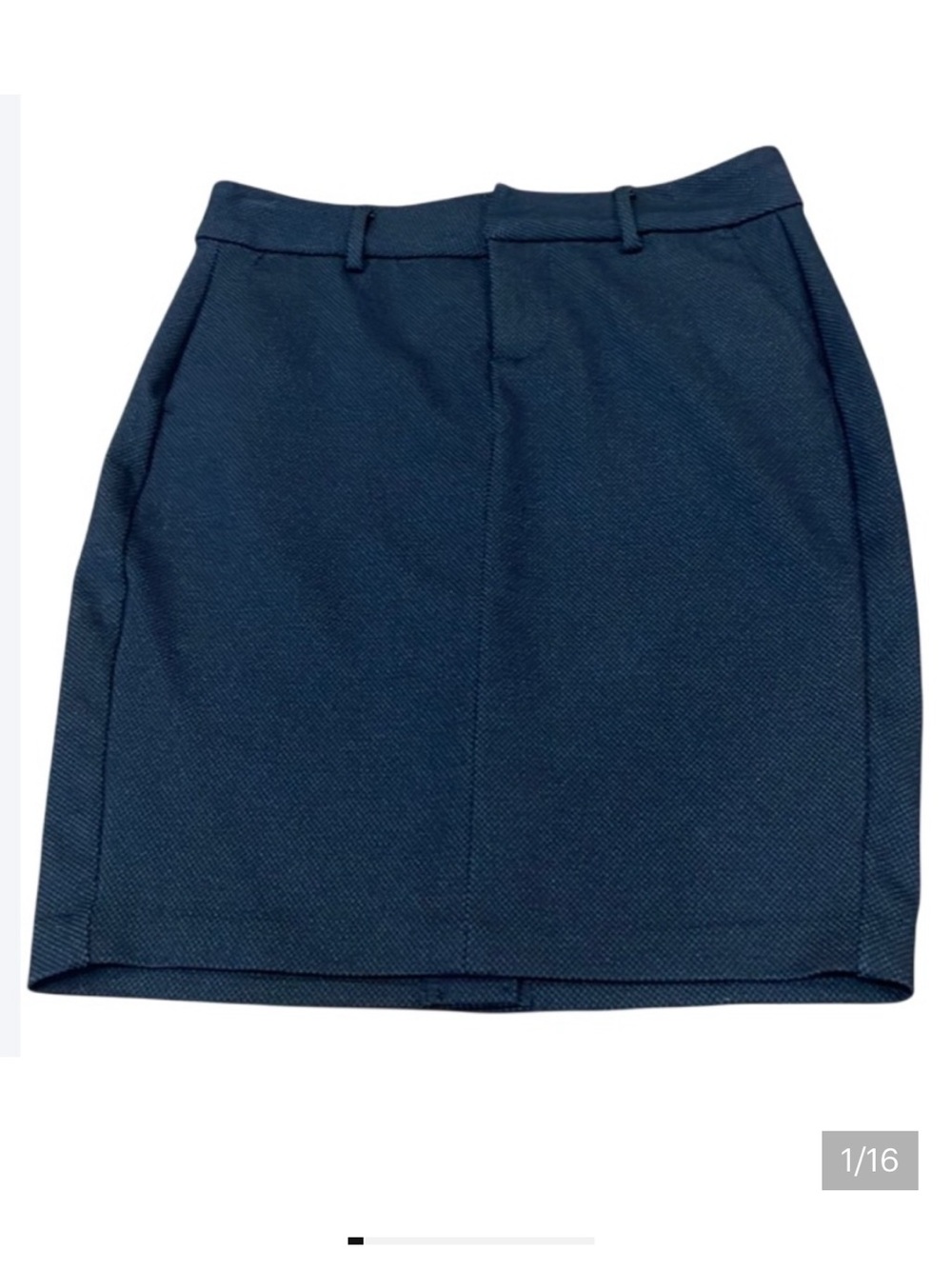 Liverpool Jeans Company Stretchy Navy Blue Mini Pencil Skirt 0 Petite, 25” Waist